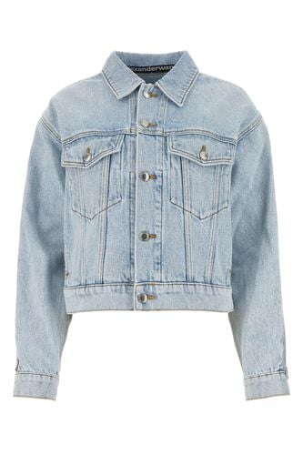 ZIPPED SLEEVE ROUNDED TRUCKER JACKET-S Female - Alexander Wang - Modalova