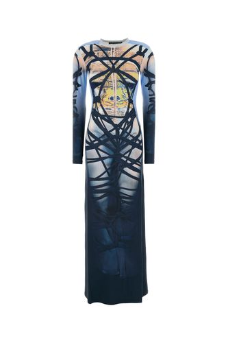 BONDAGE PRINT LONG SLEEVE DRESS-S Female - Y Project - Modalova