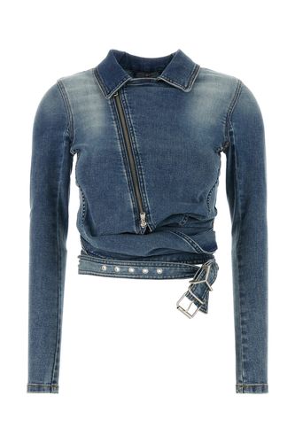 WRAP FITTED DENIM JACKET-S Female - Y Project - Modalova