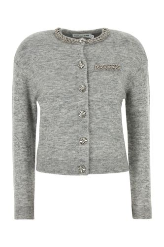 GREY MELANGE CARDIGAN-S Female - Self Portrait - Modalova