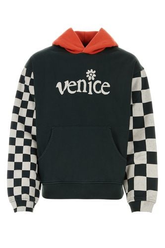 VENICE CHECKER SLEEVE HOODIE KN-M Male - Erl - Modalova