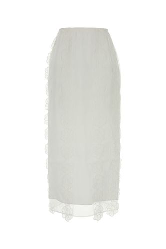 OLYMPIA SKIRT MAGNOLIA EMBROIDERY WHITE-10 Female - Cecilie Bahnsen - Modalova