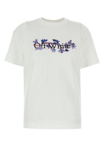 FLOWER BOOKISH REG TEE WHITE MULTICOLO-XS Female - Off White - Modalova