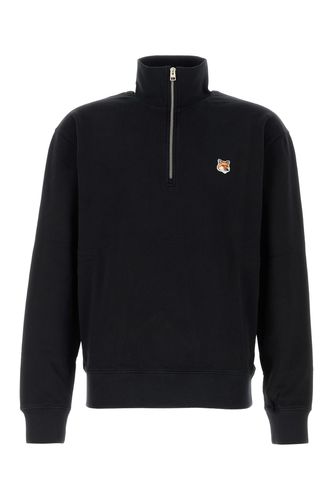 FOX HEAD PATCH COMFORT HALF ZIP SWEATSHIRT-XS Male - Maison Kitsune - Modalova