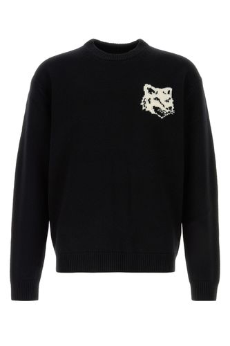 FOX HEAD INTARSIA COMFORT JUMPER-M Male - Maison Kitsune - Modalova