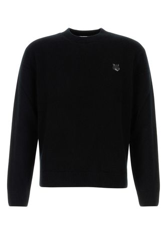 BOLD FOX HEAD PATCH REGULAR JUMPER IN LAMBSWOOL-S Male - Maison Kitsune - Modalova