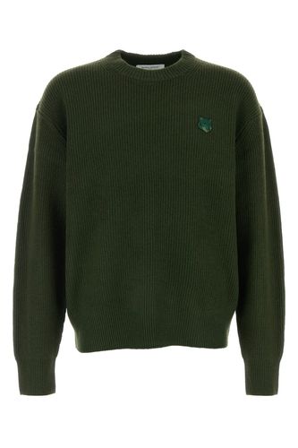 BOLD FOX HEAD PATCH COMFORT RIBBED JUMPER-S Male - Maison Kitsune - Modalova