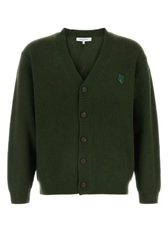 BOLD FOX HEAD PATCH COMFORT RIBBED CARDIGAN-S Male - Maison Kitsune - Modalova