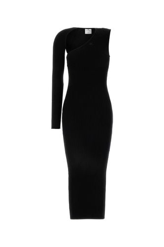 SLASH ONE SHOULDER RIBBED LONG DRESS-XS Female - Courreges - Modalova