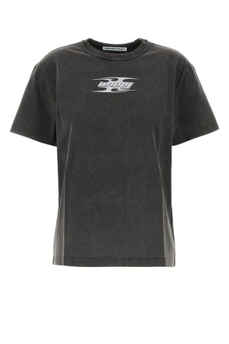 SHORT SLEEVE TEE WITH BLADE LOGO-XS Female - T By Alexander Wang - Modalova