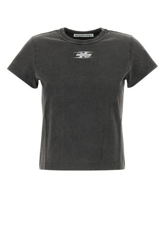 SHRUNKEN TEE WITH BLADE LOGO-XS Female - T By Alexander Wang - Modalova