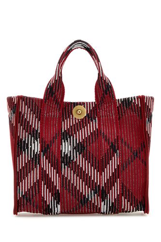 LL MN KNIT TOTE CH4-TU Female - Burberry - Modalova