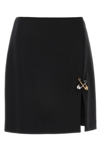 SKIRT RESPONSIBLE STRETCH WOOL GRAIN DE POUDRE-42 Female - Versace - Modalova