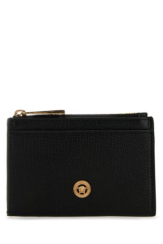 CARD CASE WHIT ZIP GOAT LEATHER-TU Male - Versace - Modalova