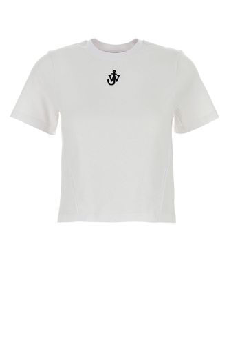 ANCHOR EMBROIDERY PANELLED CROPPED T-SHIRT-S Female - Jw Anderson - Modalova