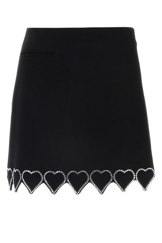 SKIRT WITH HEART SHAPED HOT FIX CRYSTAL TRIM-36 Female - Mach&mach - Modalova