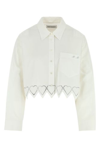 SHORT OVERSIZED SHIRT WITH HEART TRIM-36 Female - Mach&mach - Modalova