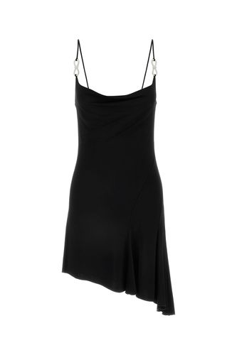 DRAPED CRYSTAL BOW BLACK MINI DRESS-36 Female - Mach&mach - Modalova