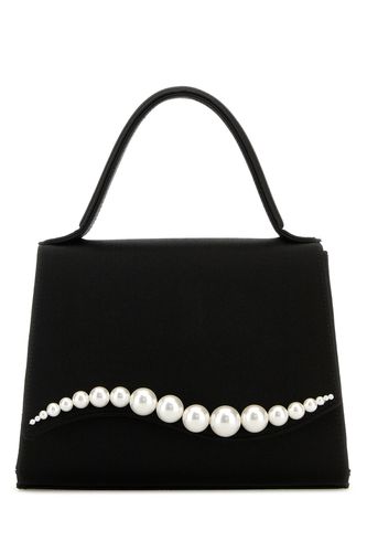 SIRÈNE' PEARL BLACK SATIN HANDBAG (SMALL)-TU Female - Mach&mach - Modalova