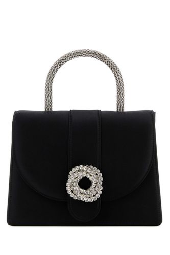 GALAXY BLACK SATIN HANDBAG-TU Female - Mach&mach - Modalova