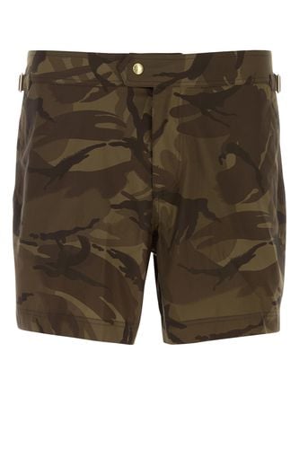 BRITISH CAMO SWIM SHORT-46 Male - Tom Ford - Modalova