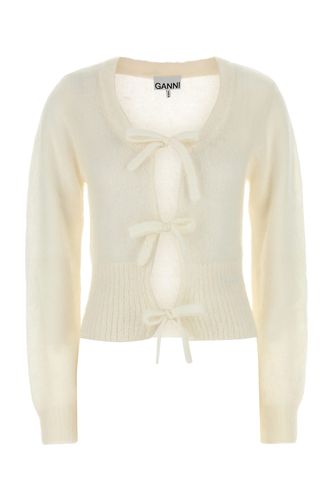 LIGHT MOHAIR TIE STRING CARDIGAN-M Female - Ganni - Modalova