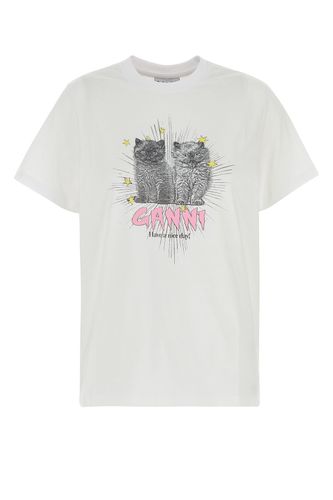 BASIC JERSEY KITTENS RELAXED T-SHIRT-L Female - Ganni - Modalova