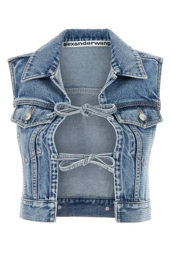 TIED FRONT VEST TOP ALL OVER CLEAR BEAD-M Female - Alexander Wang - Modalova