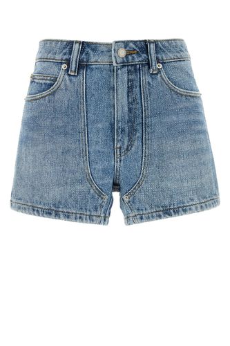 HIGH WAISTED CARPENTER SHORT CRYSTAL PATTERN-25 Female - Alexander Wang - Modalova