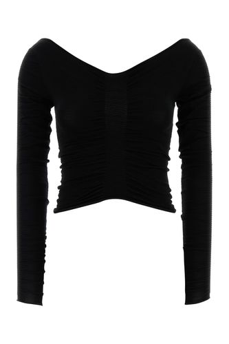 LS WIDE V NECK RUCHED PULLOVER-S Female - Alexander Wang - Modalova