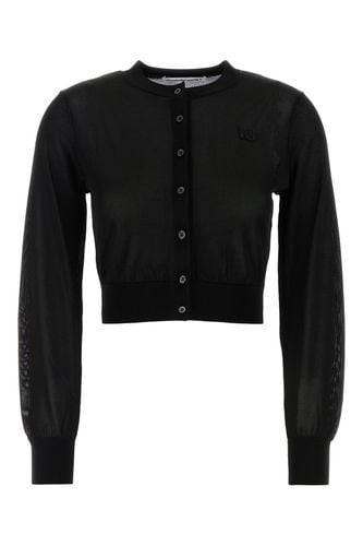 CROPPED CREWNECK CARDIGAN WITH EMBROIDERED LOGO-XS Female - T By Alexander Wang - Modalova