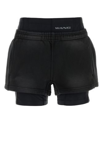 PRESTYLED BIKE SHORT SWEATSHORT-XS Female - T By Alexander Wang - Modalova