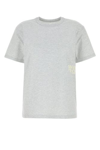 ESSENTIAL JSY SS TEE W/ PUFF LOGO & BOUND NECK-XS Female - T By Alexander Wang - Modalova