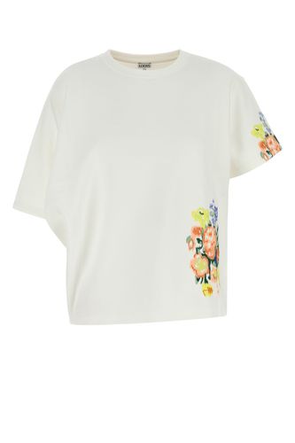 EMBROIDERED DRAPED T-SHIRT-XS Female - Loewe - Modalova