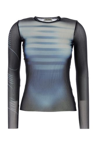 MESH CREW NECK TOP PRINTED "LE MÂLE"-XS Female - Jean Paul Gaultier - Modalova