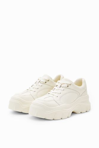 Sneakers chunky piel - WHITE - 36 - Desigual - Modalova