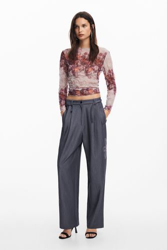 Straight long pants - BLACK - L - Desigual - Modalova