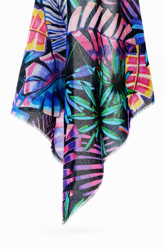 Pañuelo carré tropical - BLUE - U - Desigual - Modalova