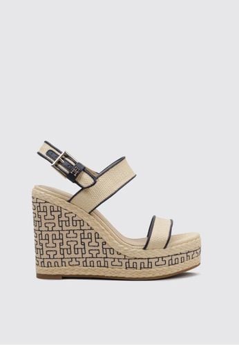 PLATFORM TH MONO RAFIA WEDGE 36 - TOMMY HILFIGER - Modalova