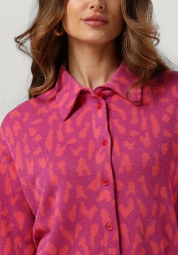 Top Ladies Knitted Jacquard Short Sleeves Blouse Damen - Alix the Label - Modalova