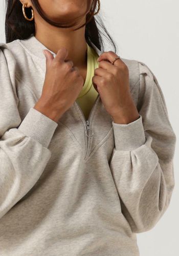Sweatshirt Zipped Neck Puffed Sleeved Sweater Damen - Scotch & Soda - Modalova
