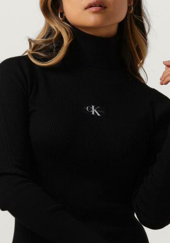 Minikleid Badge Roll Neck Sweater Dress Damen - Calvin Klein - Modalova