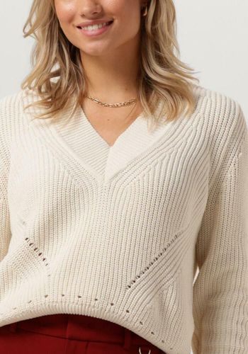 Pullover V-neck Patent Stitch Damen - Vanilia - Modalova