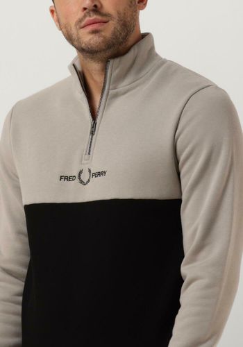 Sweatshirt Embroidered Half Zip Sweat Herren - Fred Perry - Modalova