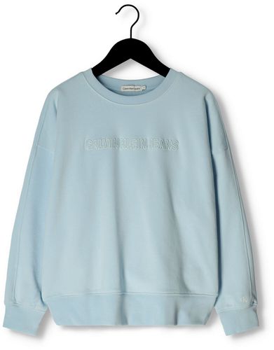 Sweatshirt Ckj Raised Embro Swearshirt Jungen - Calvin Klein - Modalova