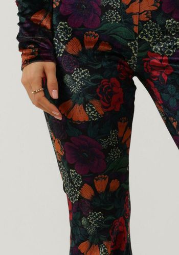 Schlaghose Jolie Big Flower Velvet Flare Pants / Damen - Colourful rebel - Modalova