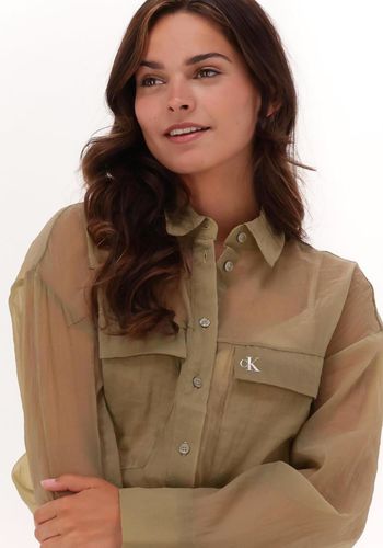 Bluse Sheer Chiffon Shirt Damen - Calvin Klein - Modalova