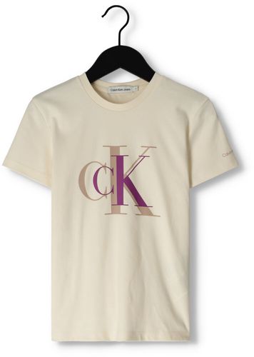 T-shirt Colour Block Monogram T-shirt - Mädchen - Calvin Klein - Modalova