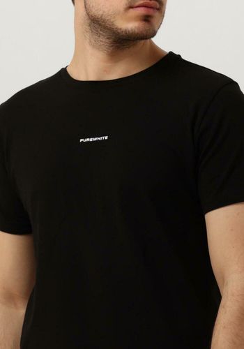T-shirt Tshirt With Small Logo On Chest And Big Back Print Herren - Purewhite - Modalova