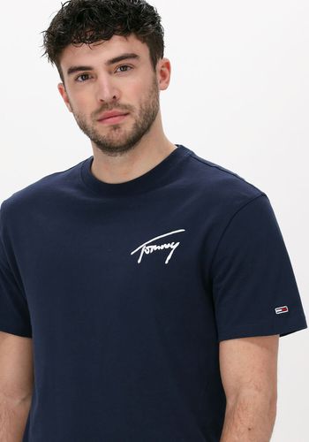 T-shirt Tjm Tommy Signature Tee Herren - Tommy Jeans - Modalova